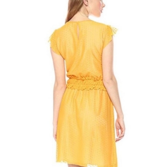 Ella Moon Yellow Polkadot Mesh Dress - Picture 3 of 5